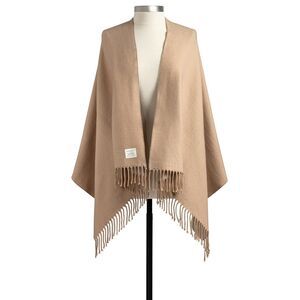 NWT Giving Collection Camel Fringed Giving Wrap Pashmina Giftable NWT